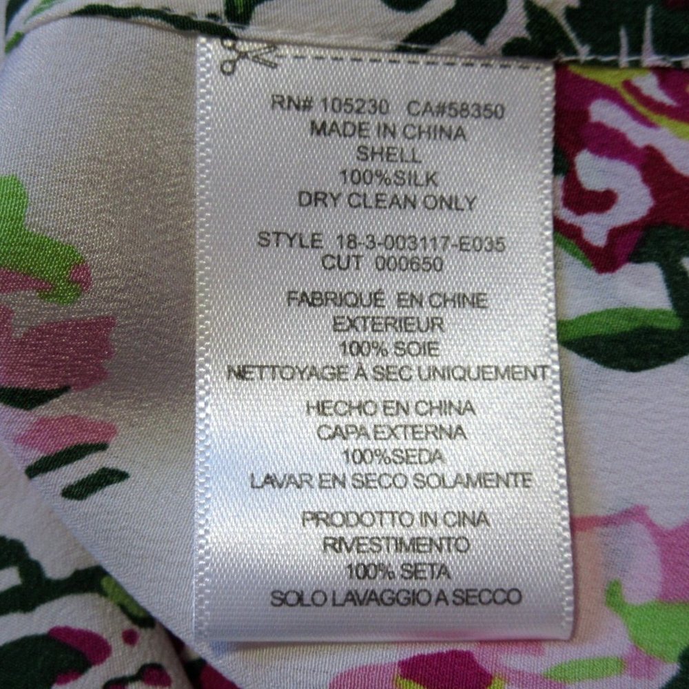 NWT Equipment Signature in Bright White Floral Silk Button Down Shirt S - Picture 5 of 6